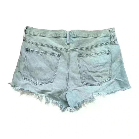 Madewell Distressed Relaxed Denim Shorts in Cedarcroft Wash Women’s 32 - Picture 6 of 10